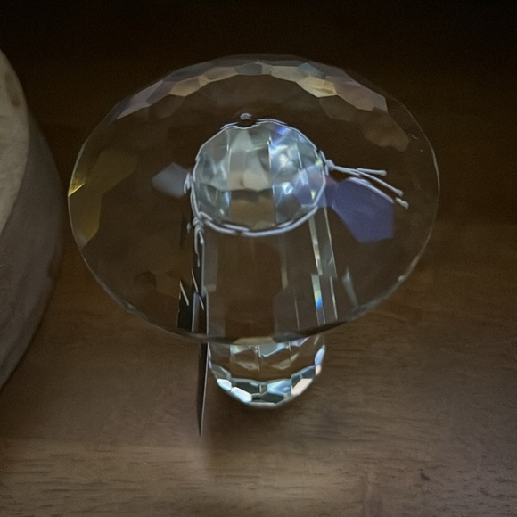 Nicole Miller Home Mushroom Crystal Glass Prism Paperweight - Picture 3 of 4